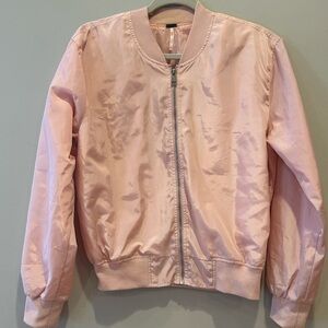 Poof Pink Bomber Jacket Size Large